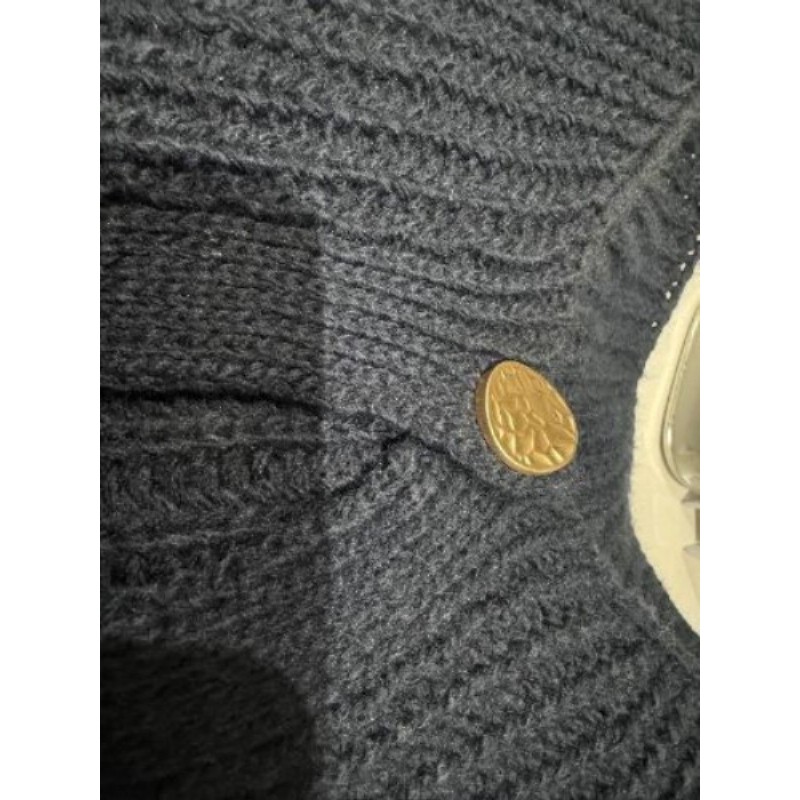 Gilet bleu marine - Boutons couleur OR