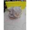 3 tasses vintage  et leurs soucoupes 