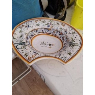 Plat a barbe vintage faience 