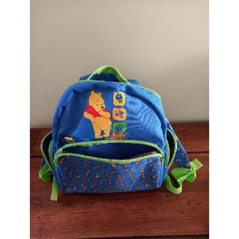 PETIT SAC ADO BLEU WINNIE L'OURSON 4 POCHES - ENFANT MATERNELLE 