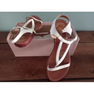 SANDALES FEMME CUIR -...