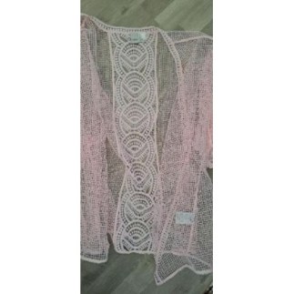 Gilet rose dentelle M/L