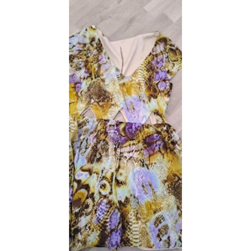 Robe motifs serpents colorés Neuve L≡S/M