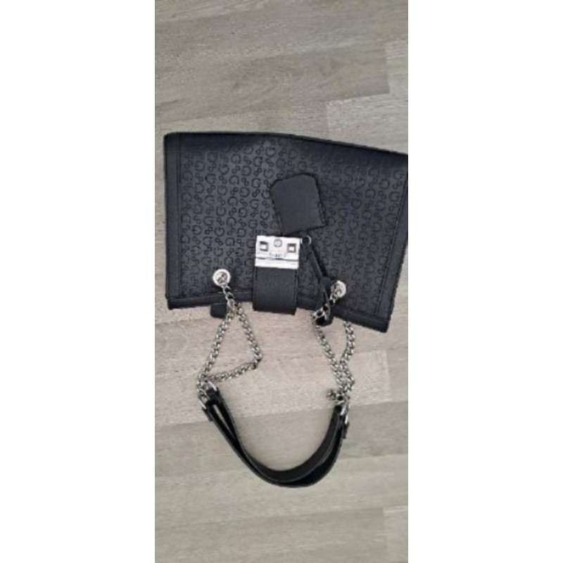 Sac à main noir guess 