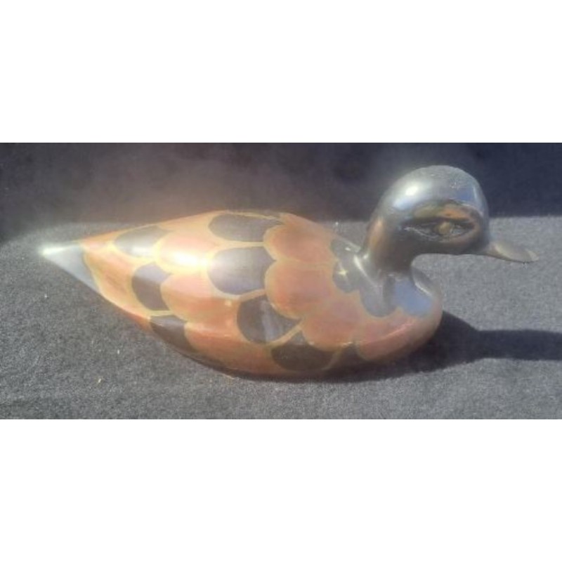 Canard Déco métal cuivre laiton