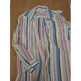 Chemise rayée rose blanc...