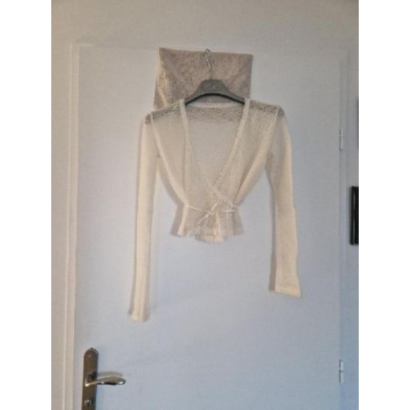 Cache cœur blanc Taille S 