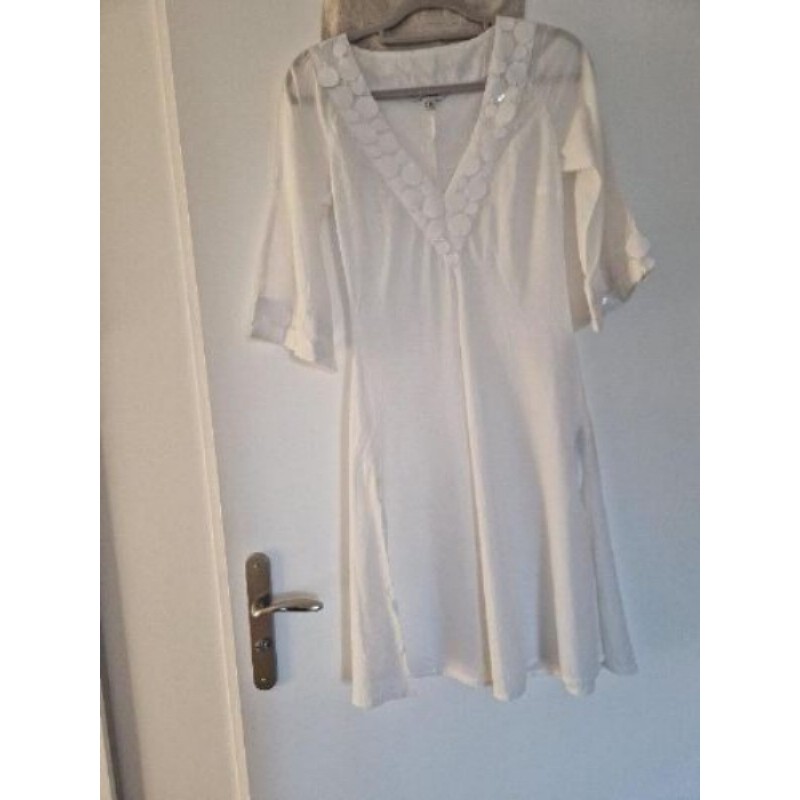 Robe /tunique blanche Zara Taille S 
