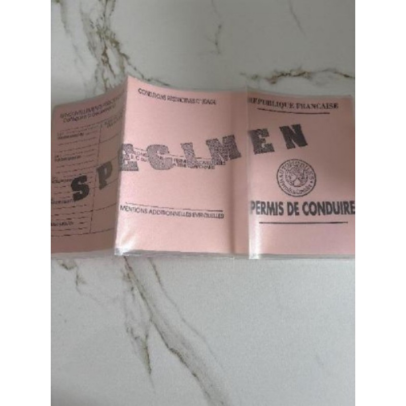 Protection plastique permis 