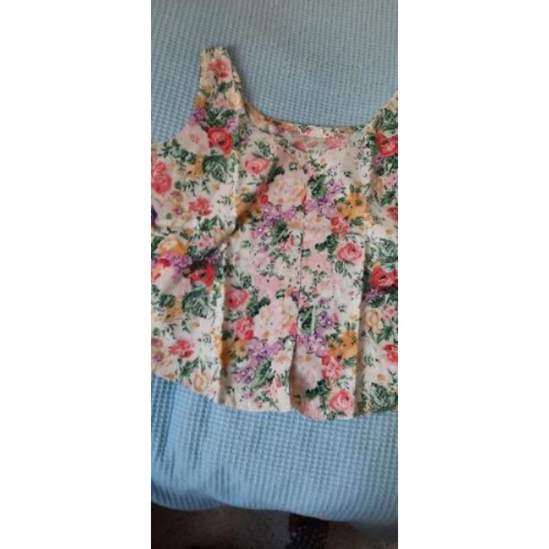 Débardeur tissus fleurs t40