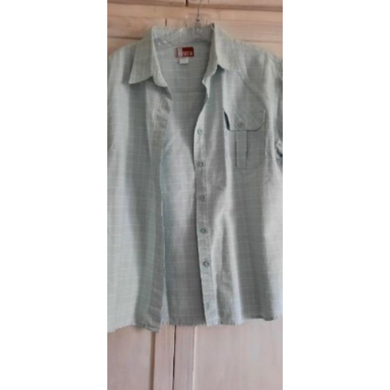 Chemise à carreaux bleue tL