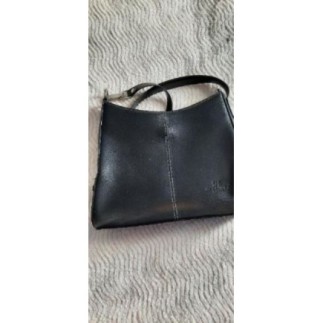 Sac à main noir hexagona