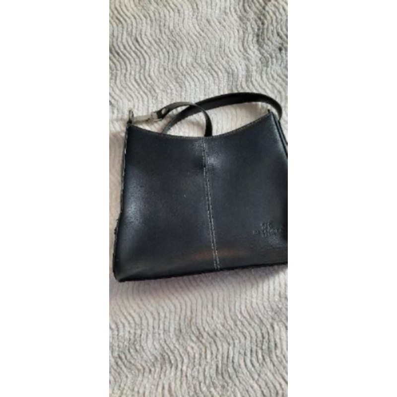 Sac à main noir hexagona