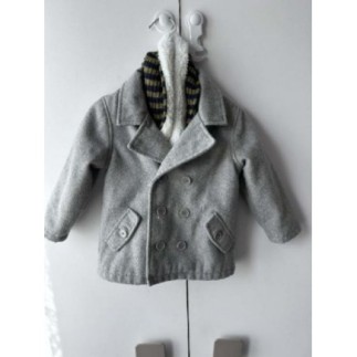 Manteau enfant gris et...