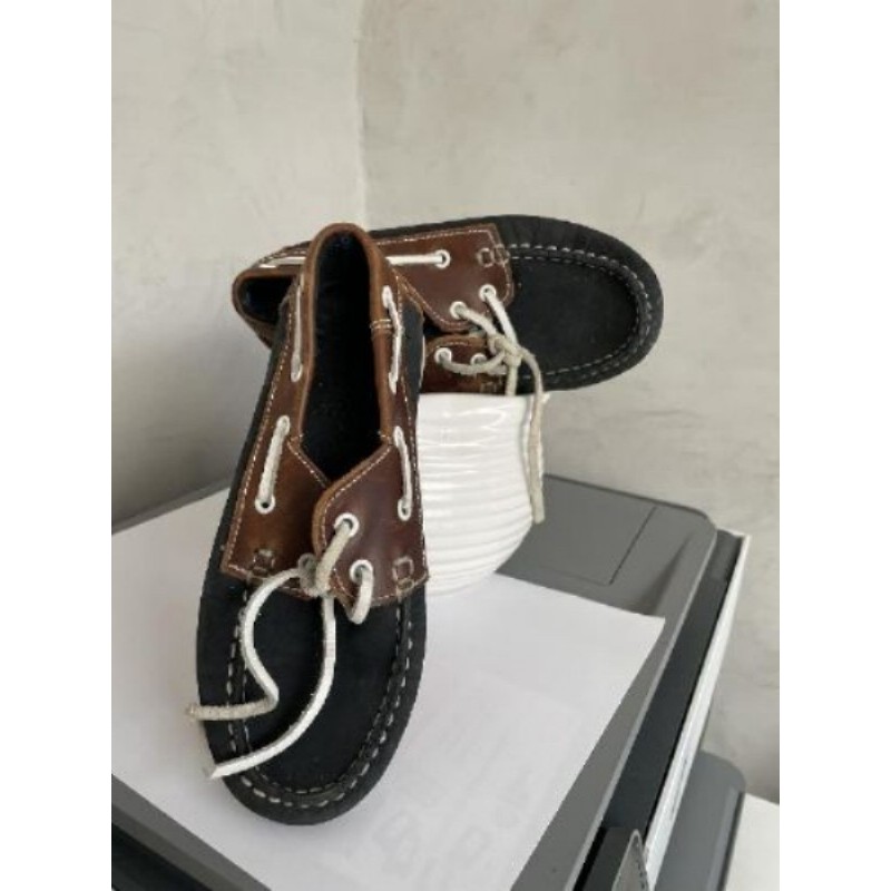 chaussures bateau marine/marron P31