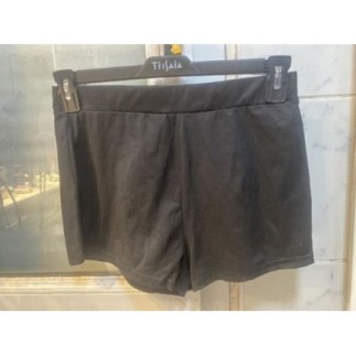 short noir en coton femme...