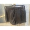 short noir en coton femme taille unique