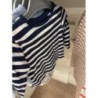 Pull rayuresbleu blanc bebe 9-12 mois