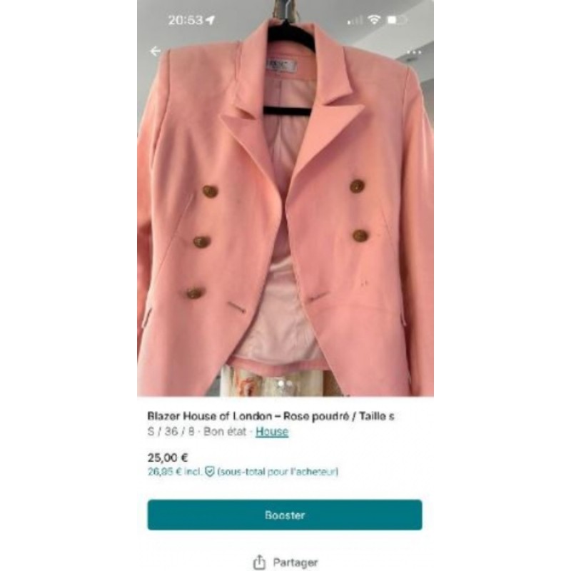 Blazer rose t 36