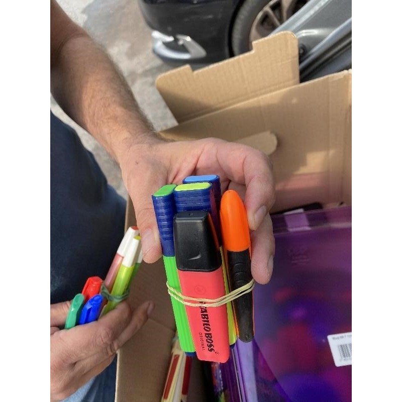 Lots 5 marqueurs fluo