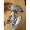 Talons hauts femme en argent 