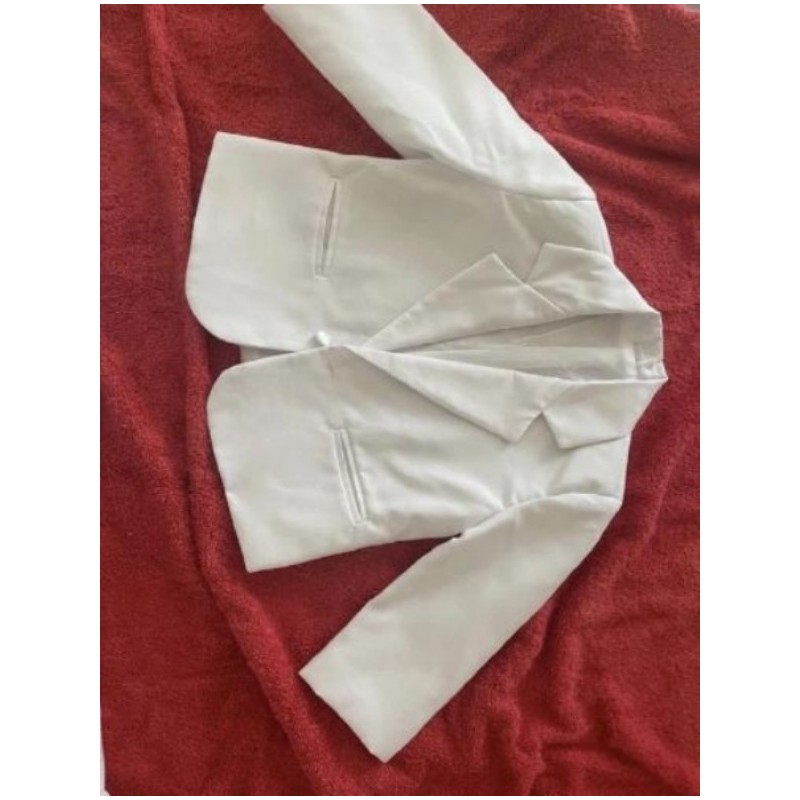 LOT DE 4 PIECES: GILET, CHEMISE, VESTE ET PANTALON  CEREMONIE  BLANC  TAILLE 24 MOIS  TATI