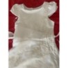 ROBE CEREMONIE  BLANC  14 ANS  100% POLYESTER