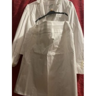 LOT VESTE + JUPE, BLANC,...
