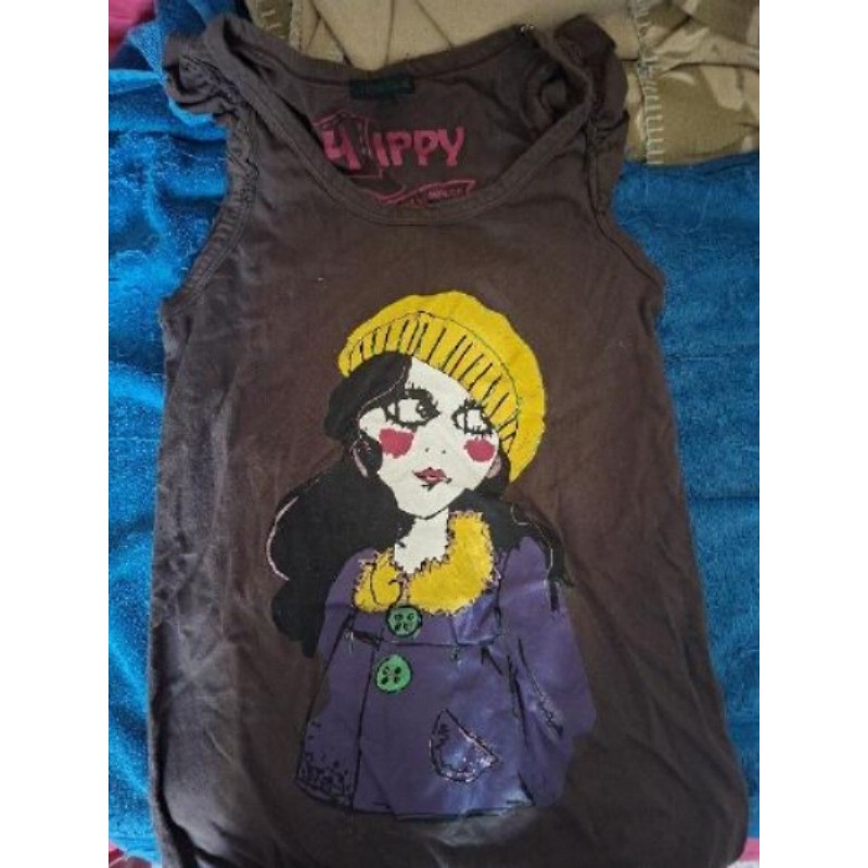 T-shirt vintage tete de femme 