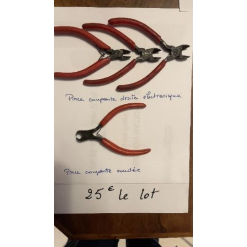 PINCES COUPANTES DROITE ET COUDEE