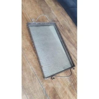 Plateau Miroir en fer forger 