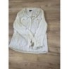 Chemise lin transparente mango TM
