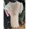 Robe plumeti et pompons taille 14 ans -N 