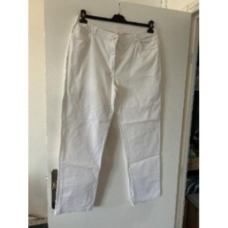 Jean blanc femme T48