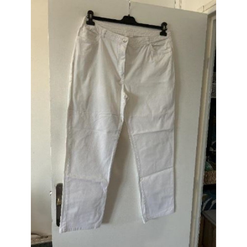 Jean blanc femme T48