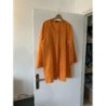 Chemise blouse lin orange T 46