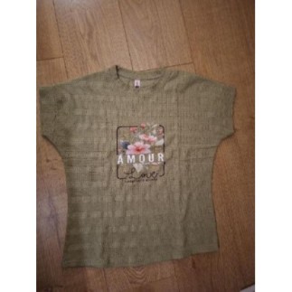 t-shirt neuf kaki t.L