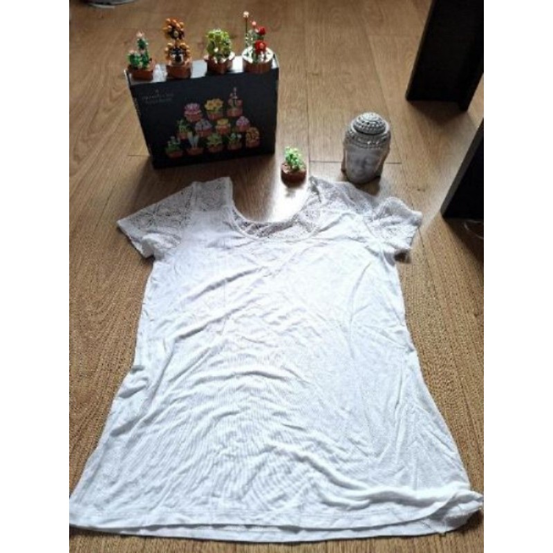 t-shirt blanc cache cache t.M