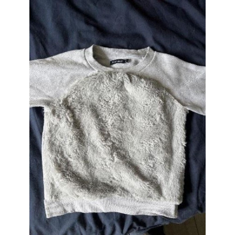 Pull gris enfant in extenso 6 ans