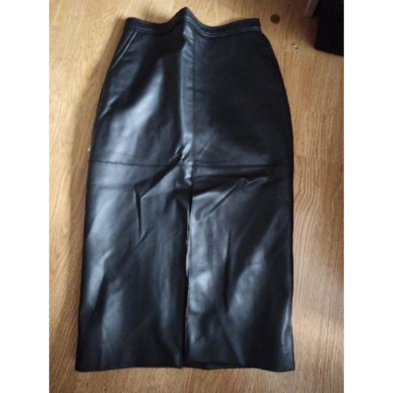 Jupe simili cuir Zara xs noir 