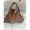 Sac Furla cuir cognac + sangle tissu forme besace 