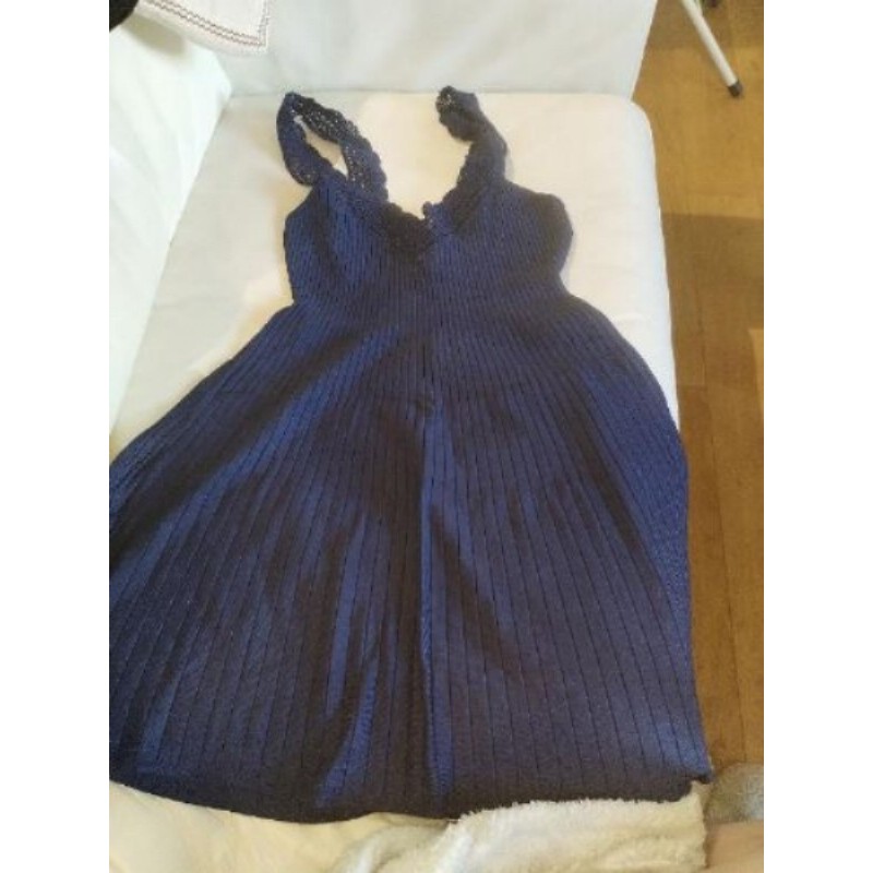 Robe M sezane 38/40 bleu avec crochet 