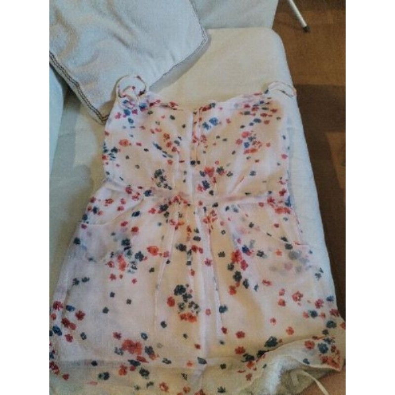 Robe M 36 Maje 100%soie fleurie 