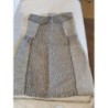 Robe Heimstone 34/36 petit 38 très courte broderie bleu gris 