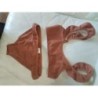 Maillot 2 pieces 8-10ans zara, nid d'abeille terracotta 