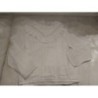 Blouse Lola Palacios 8 ans, brodée blanc manches longues 