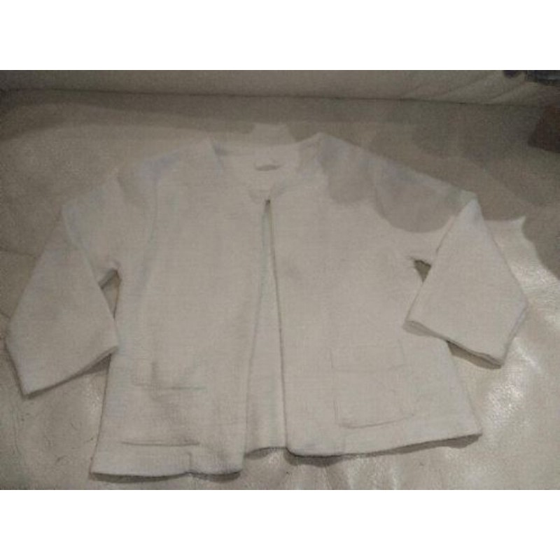 Gilet veste mango 8 ans, blanche courte manches 3/4