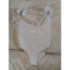Maillot de bain Mango 8-10ans nid d'abeille blanc