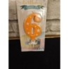 Bougie 6 ans orange 