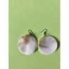 Paire de boucles d'oreilles nacrées 